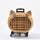 Luxury Dog Pet Travel Carrier Bag Case Rattan Wicker On Wheels Stroller Trolley Cat Travel Carrier Suitcase